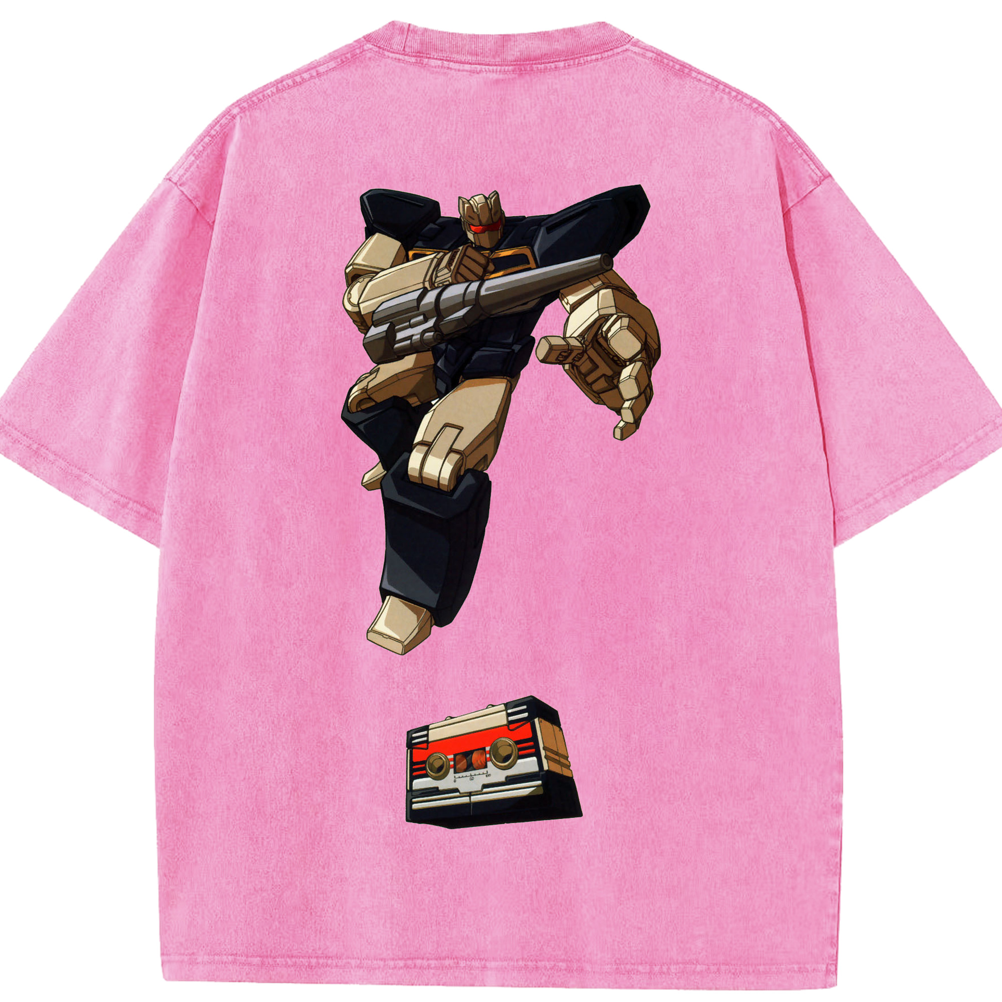 （画像用）  綿100% ヴィンテージ風 半袖Tシャツ（背面プリント）
